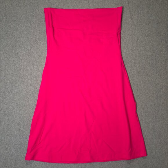 NWT Susana Monaco Pink Glo Tube Flare Mini Dress - Size L - Picture 4 of 5